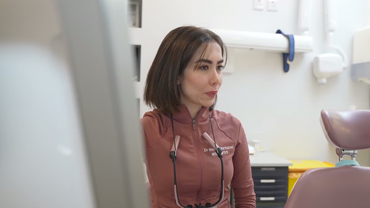 Clinician in the treatment room